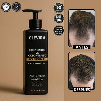 CLEVIRA HairPro™- Frena La Caída Y Estimula El Crecimiento Desde Casa